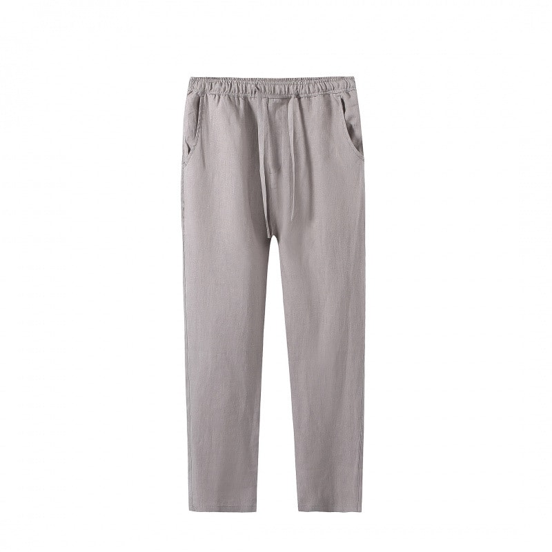 High-end Pure Asian Men's Four Seasons Fleece-lined Lycra Pants view 8