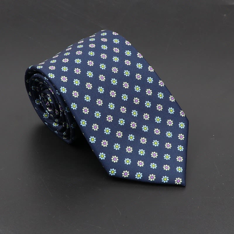 Super Soft Bohemian Silk Ties Men's Fashion 75mm Necktie view 35