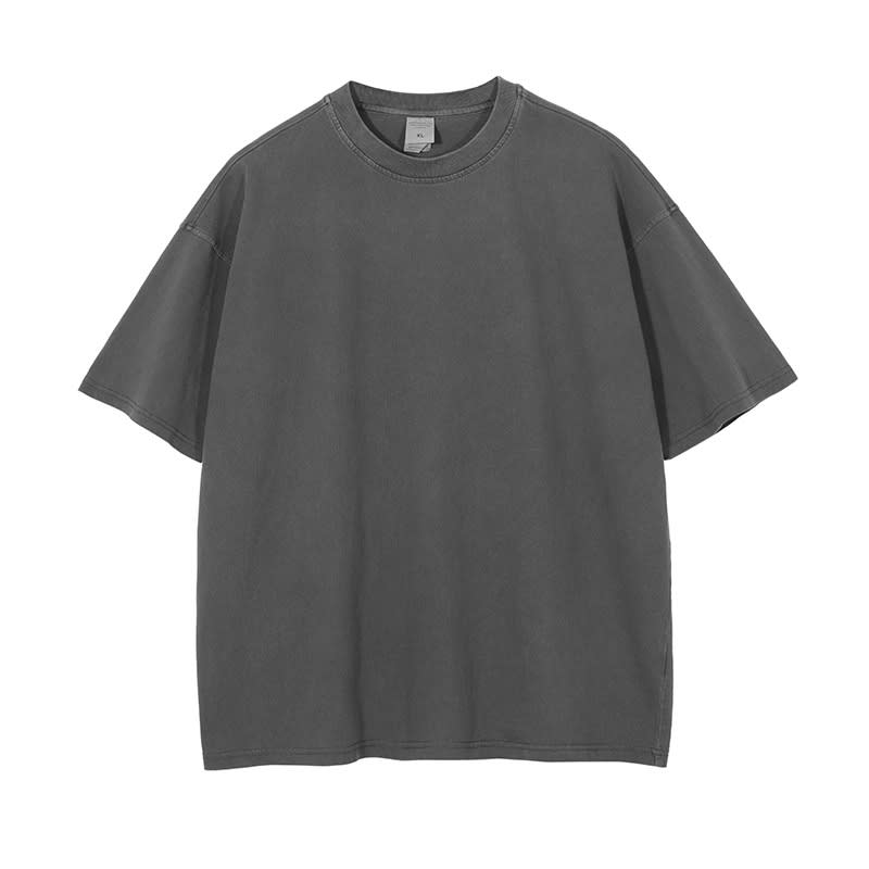 Washed And Worn Dyed Bright White Short Sleeve T-shirt view 10