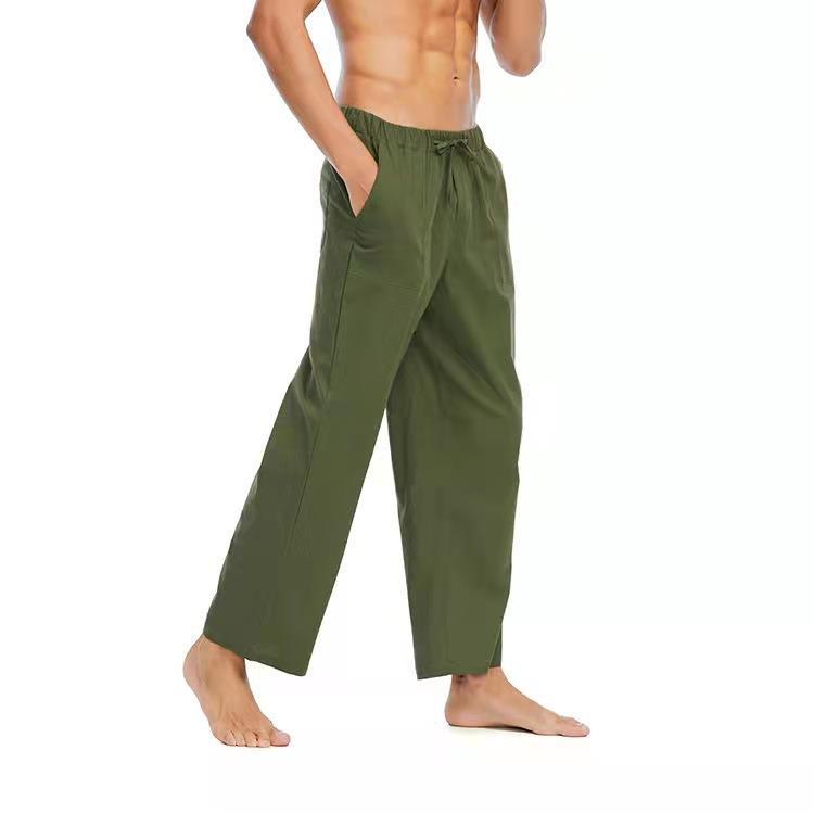 Casual Linen Cotton Trousers For Men view 8