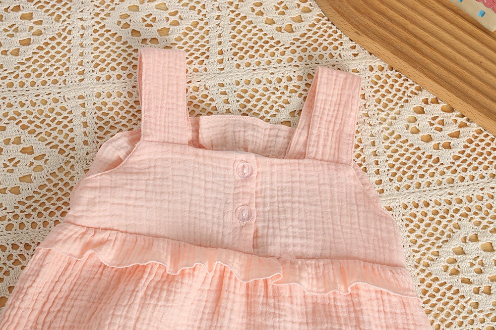 Girls' Sleeveless Sling Thin Bodysuit view 4