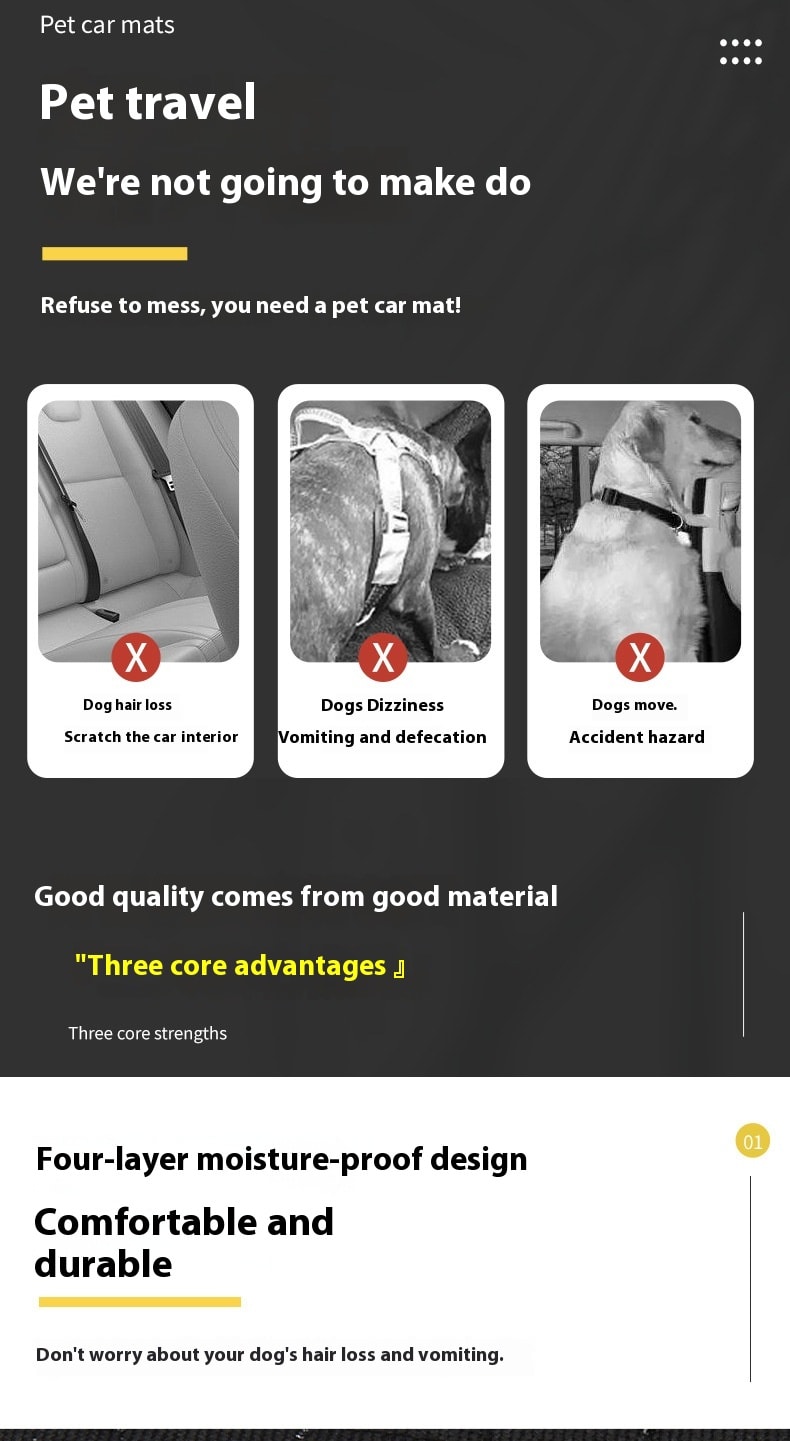 Pet Supplies Rear Car And Dog Mat view 5