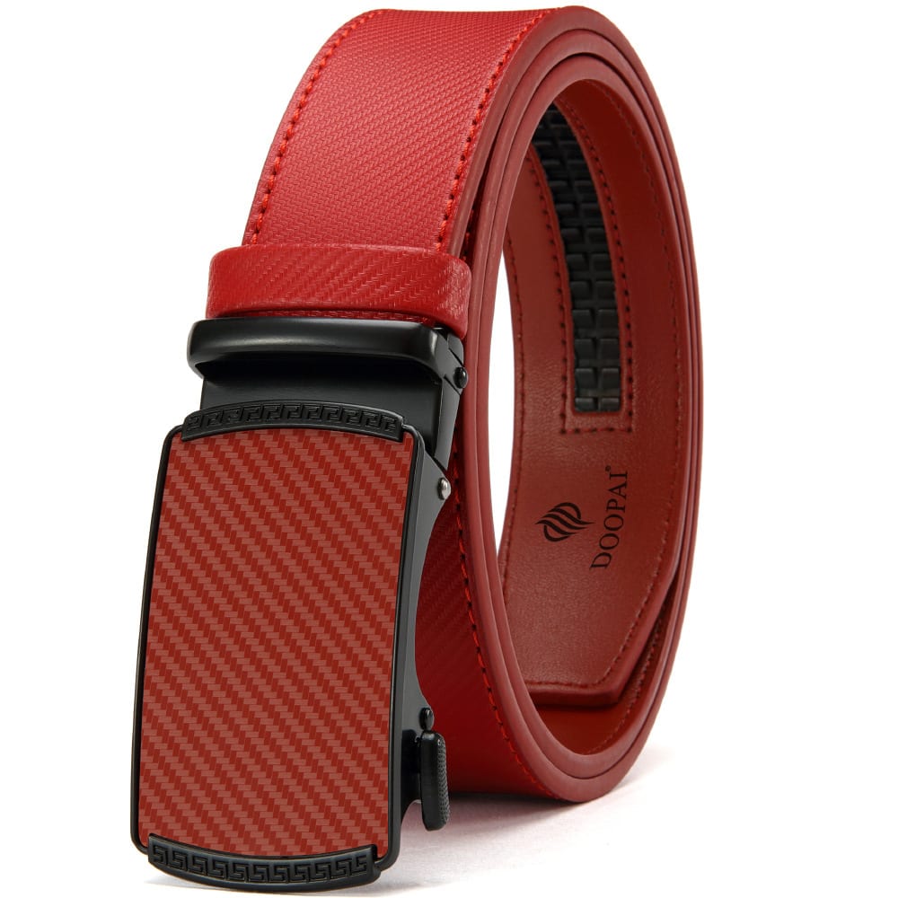 Men's Belt Hot-selling Film Alloy Automatic Buckle Leather view 2