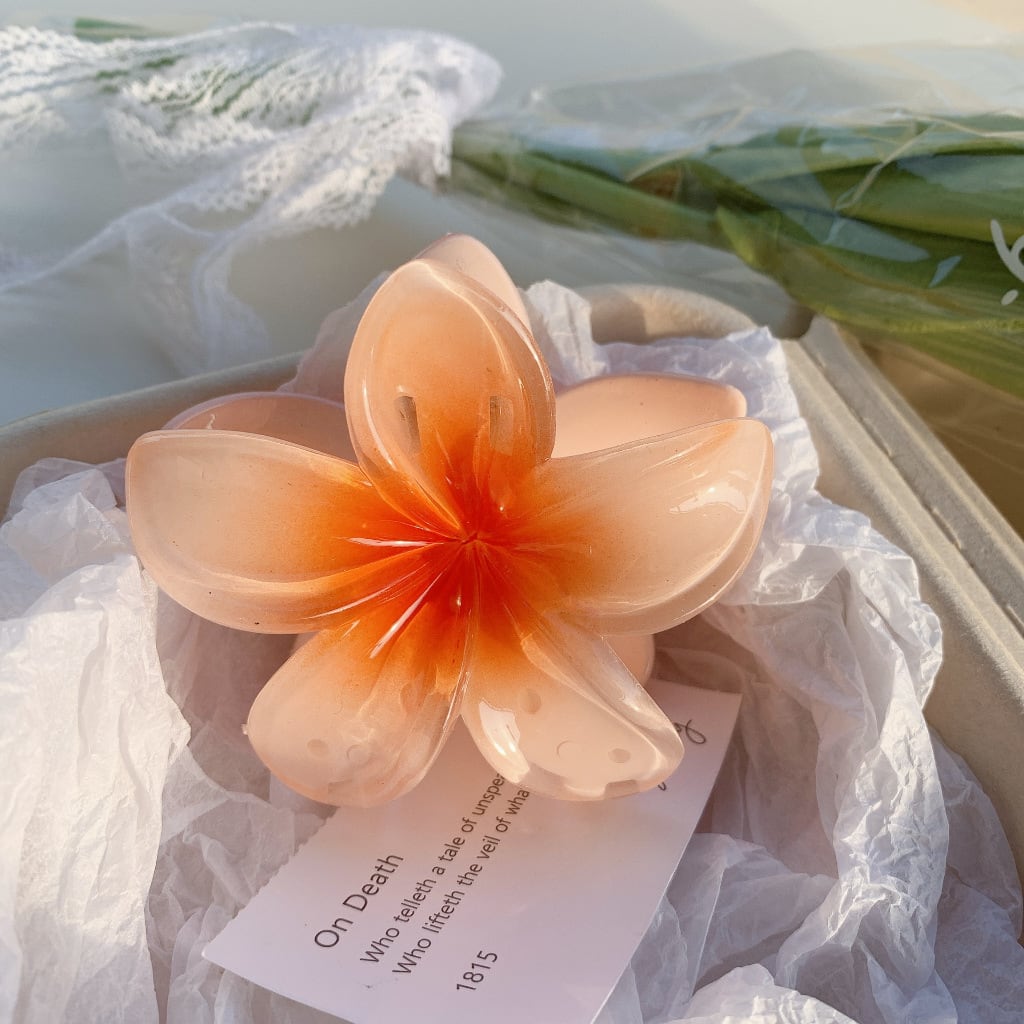 High Sense Plumeria Rubra Seaside Holiday Barrettes view 24