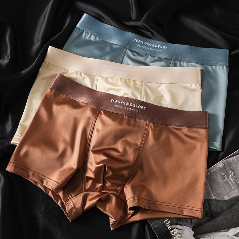 Men's Satin Light Luxury Ice Silk Underwear Summer view 11