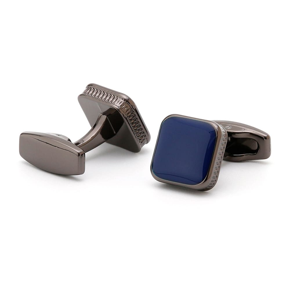 Men's Cufflinks Fashion Square Drop Oil Simple 4 Colors view 4