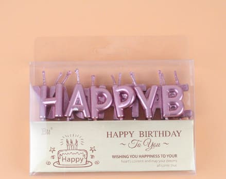 Tuhao Gold Letter Birthday Cake Candle Decoration view 13
