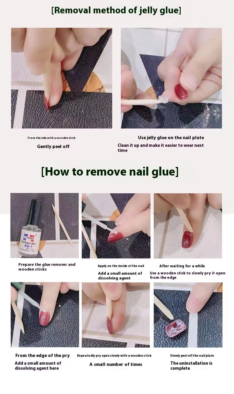Handmade Wearing Nail Summer Sweet Bean Nail Enhancement view 5