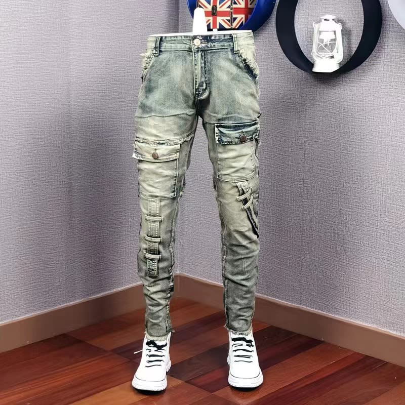 Men's Personality All-matching Fashion Casual Ripped Jeans view 4