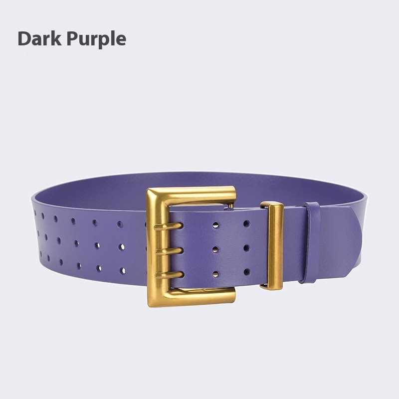 Three Button Waist Belt With Personalized Decorative Needle Buckle view 16