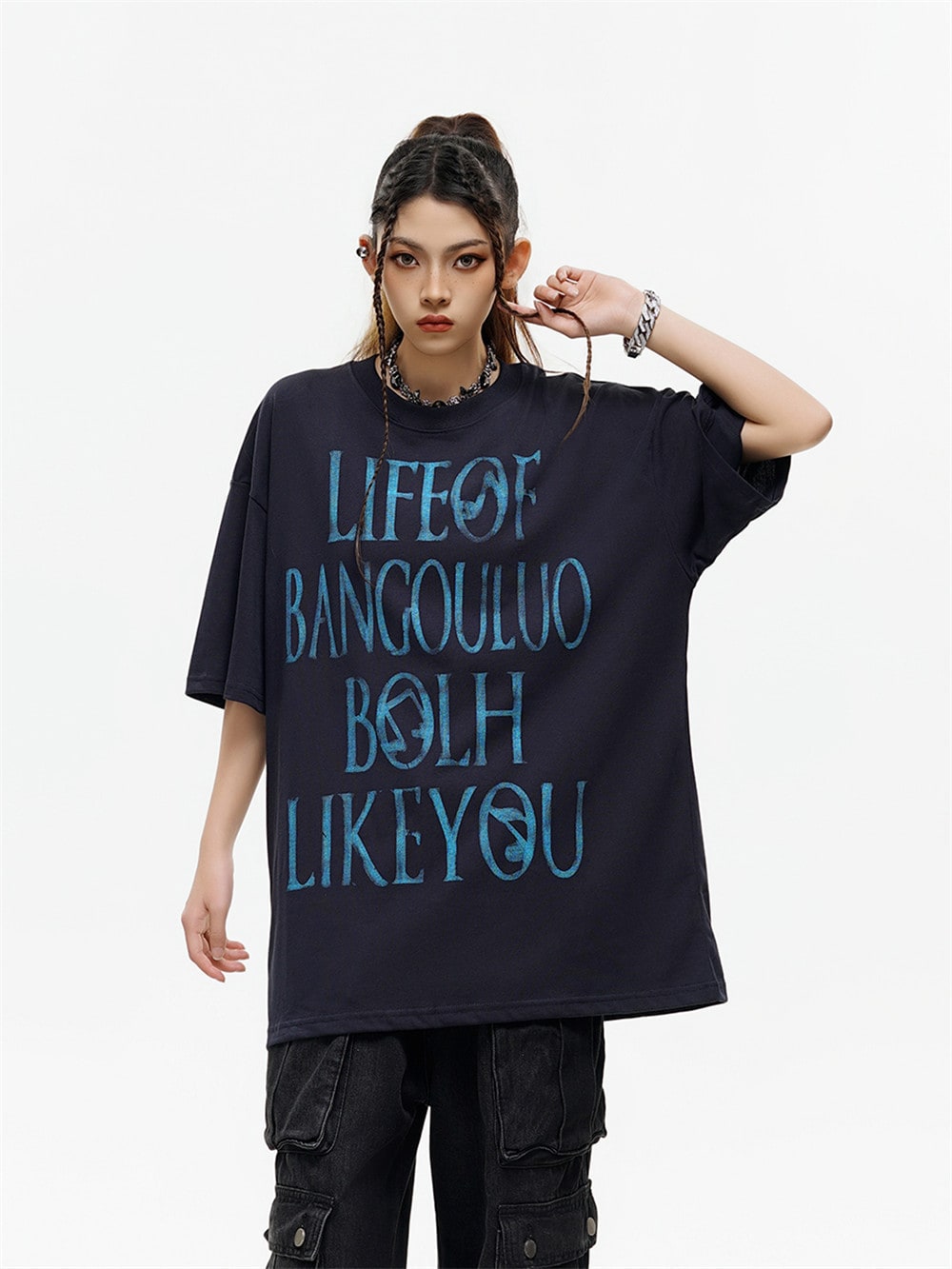 Fashion Letter Print Short-sleeve T-shirt Men view 14