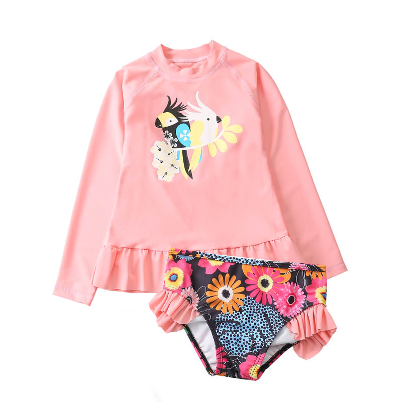 Children's Swimsuit Female Sun Protection Girls' Two-piece Swimsuit view 1