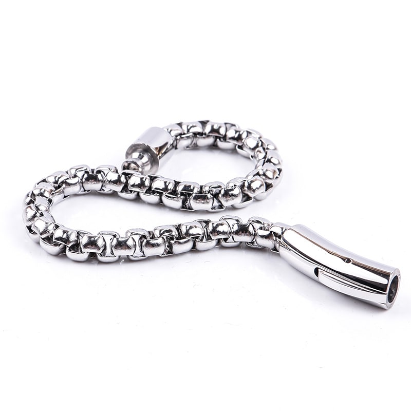 Titanium Steel Men's Stainless Steel Pearl Bracelet view 23