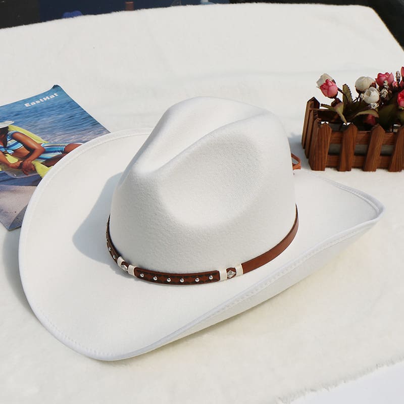 Men's Felt Riding Woolen Cowboy Hat view 6