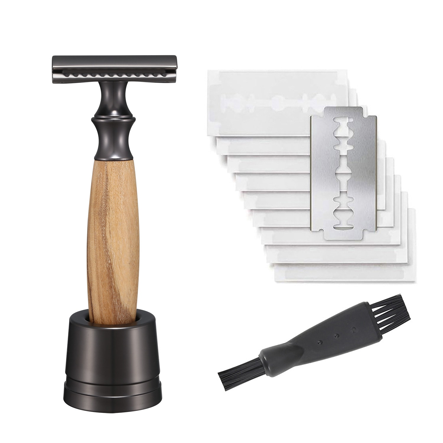 Men's Copper Manual Old-fashioned Metal Shaving Razor view 5