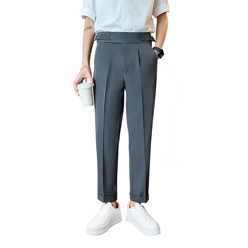 Men's High-waisted Trousers Draping Spring And Autumn High-grade Straight Pants view 4