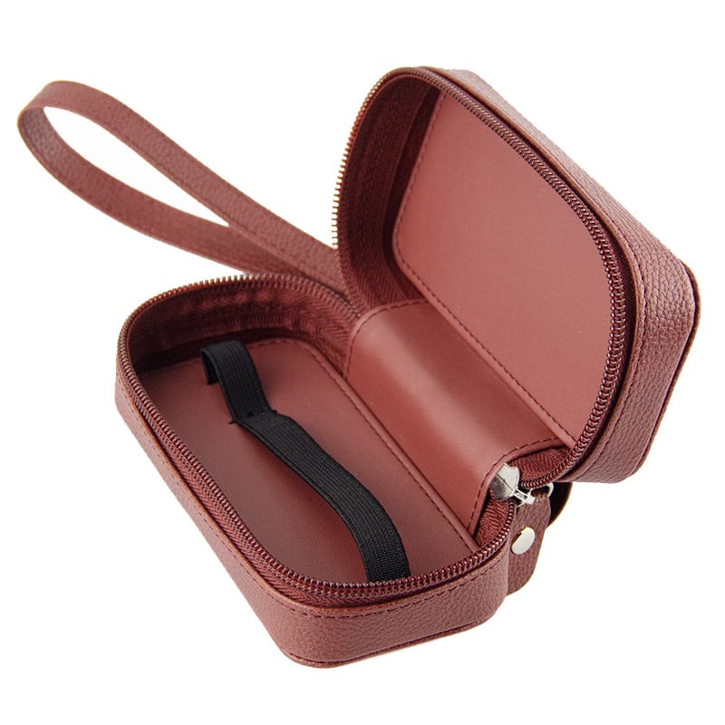 Storage Bag With Lychee Pattern Leather Cover view 2