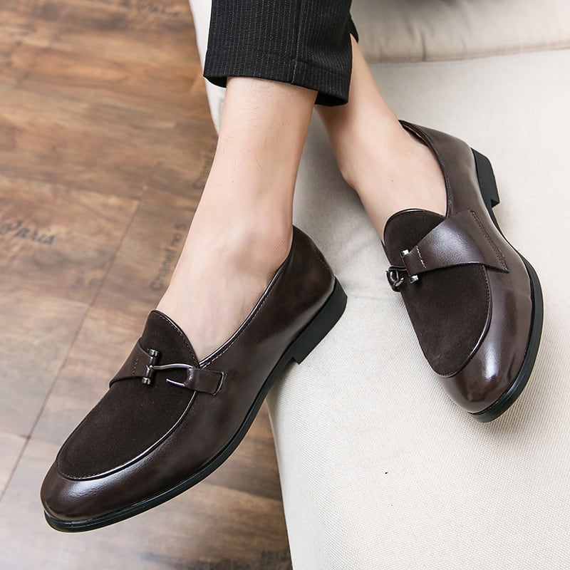 Men's Fashion British Style Casual Leather Shoes view 3