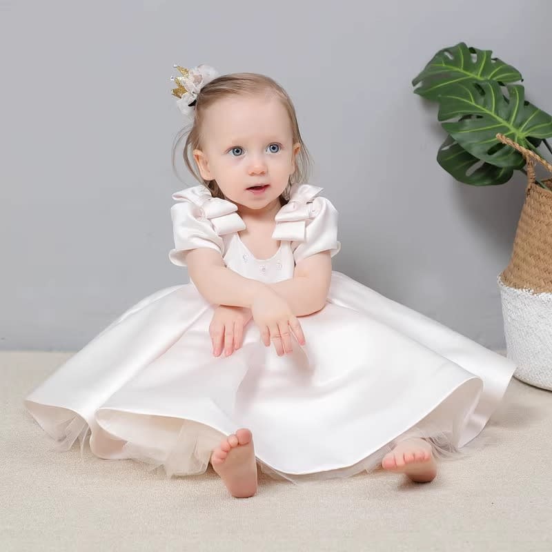 Baby Full-year Birthday Party Baby Puffy Gauze Princess Dress view 2
