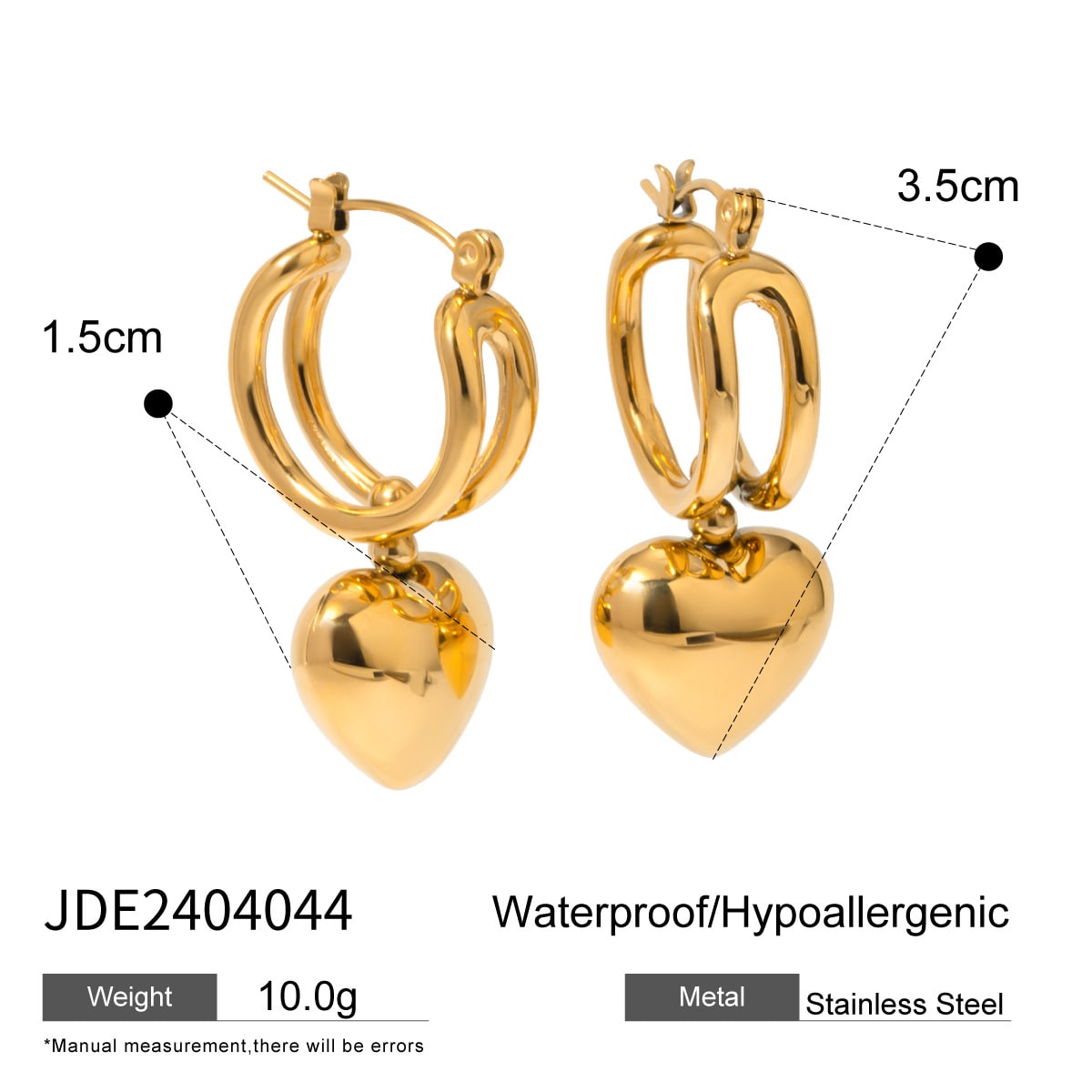 Audrey Gold Earrings view 10