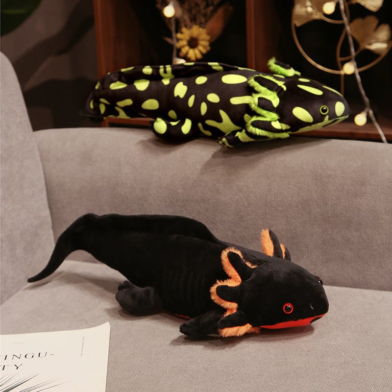 Cute Spotted Hexagonal Dragon Plush Salamander Doll Dinosaur Doll view 5