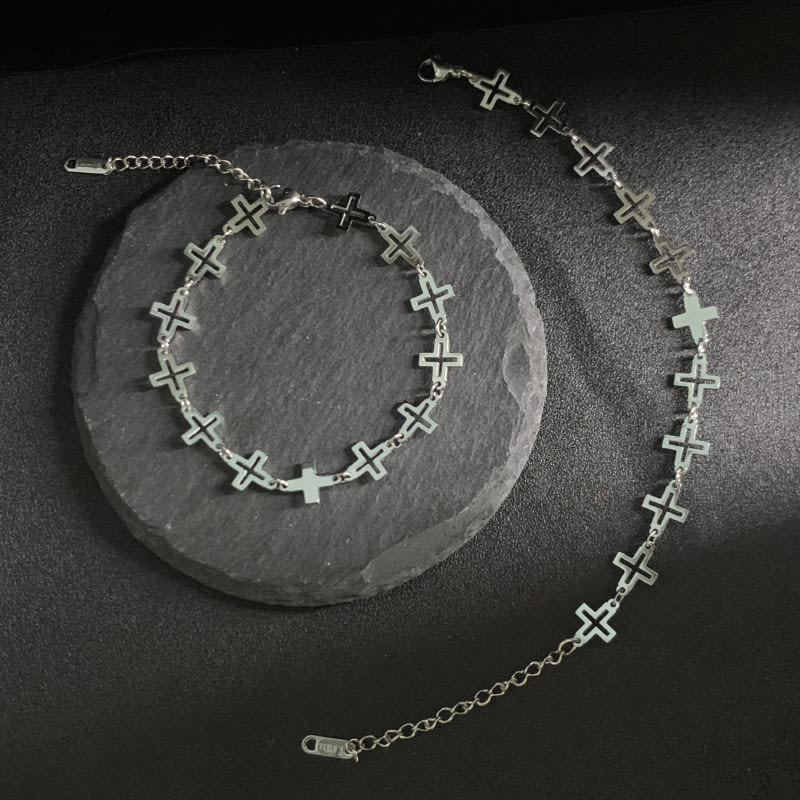 Cross Bracelet For Men And Women Retro Hip Hop view 5