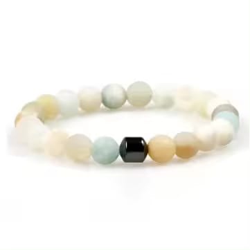 Natural Gemstone Bracelet Vintage Stone Beads Men Women Jewelry view 11