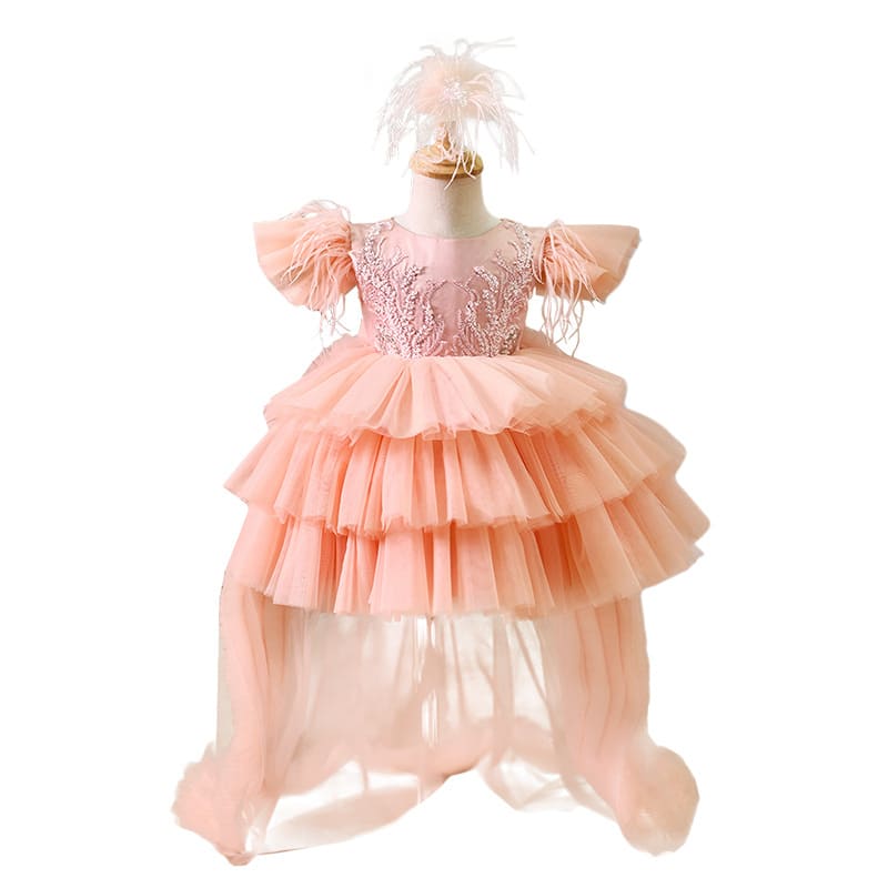 Girls Fashion Personality Small Trailing Cake Dress view 2
