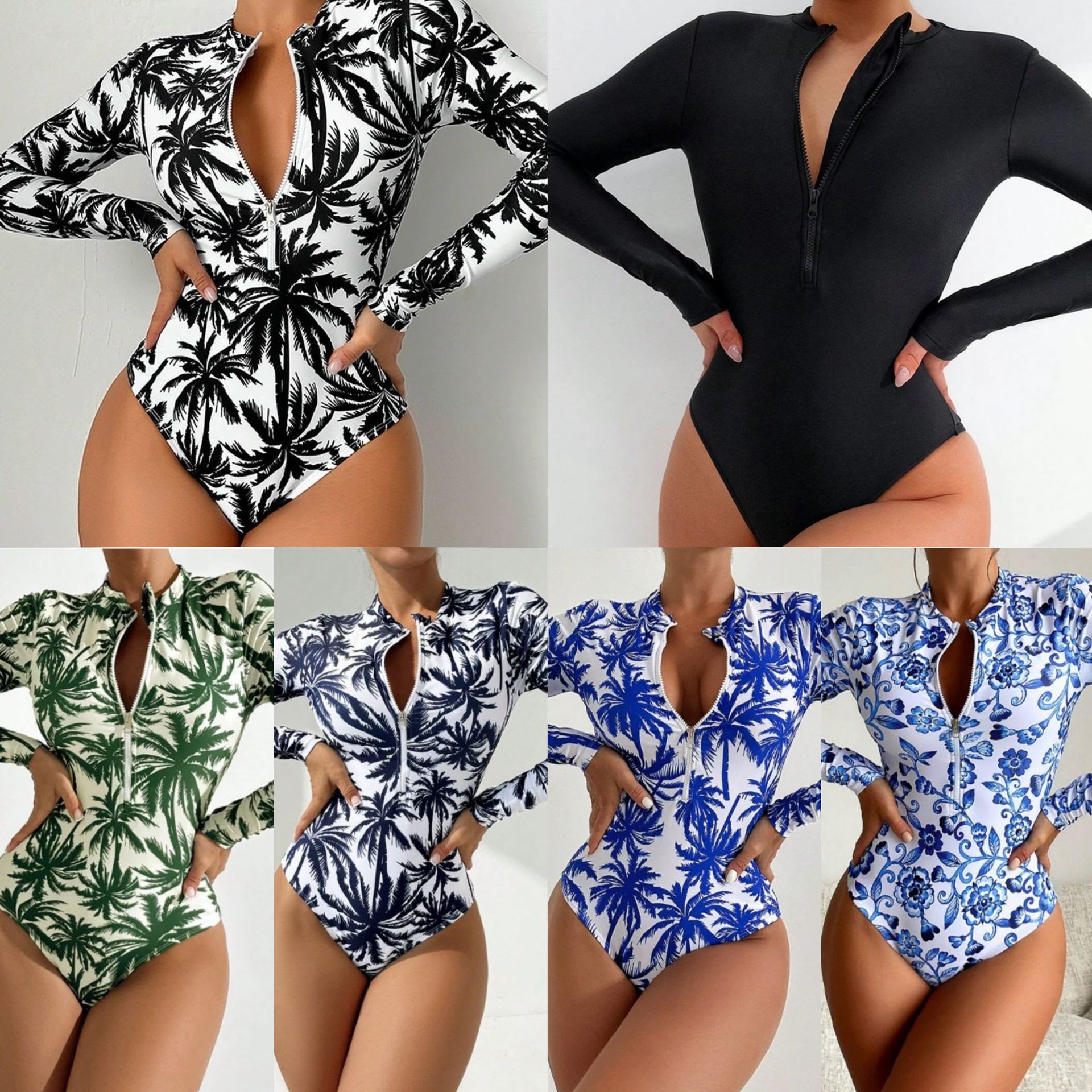 Print Diving Suit Beach Sexy Swimsuit Bikini Foreign Trade One Piece Swimsuit view 5