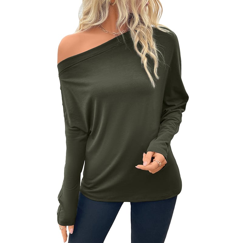 Thin Long Sleeve Pullover T-shirt view 6