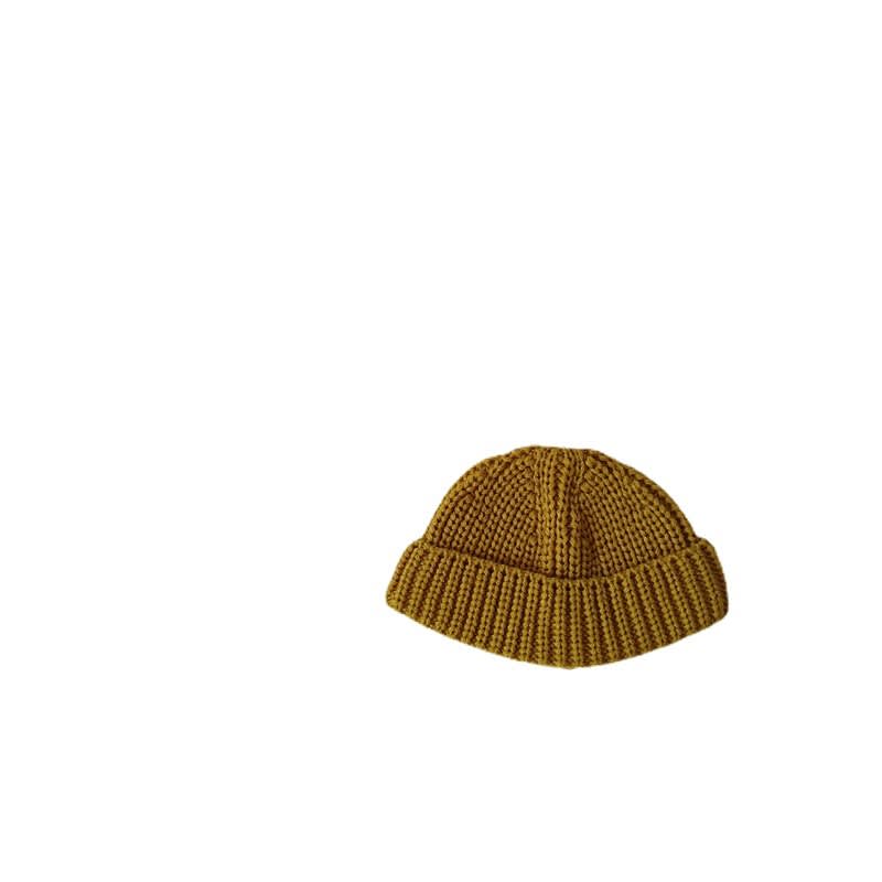 Solid Color Curling Baby Knitted Sleeve Cap view 14