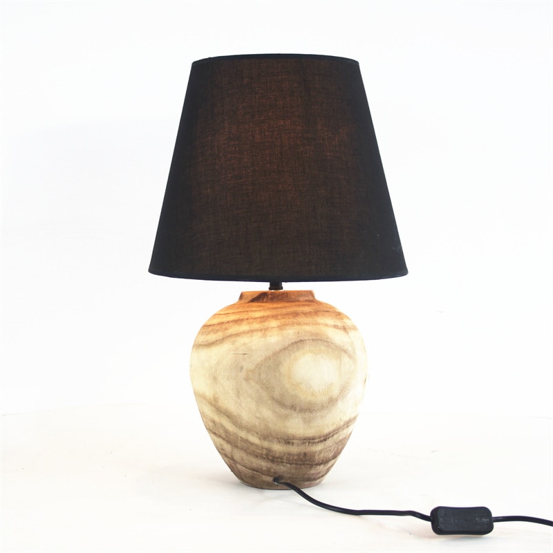 Handmade Wooden Silent Style Table Lamp Home Homestay Hotel Atmosphere Decoration Craft Ornaments view 6