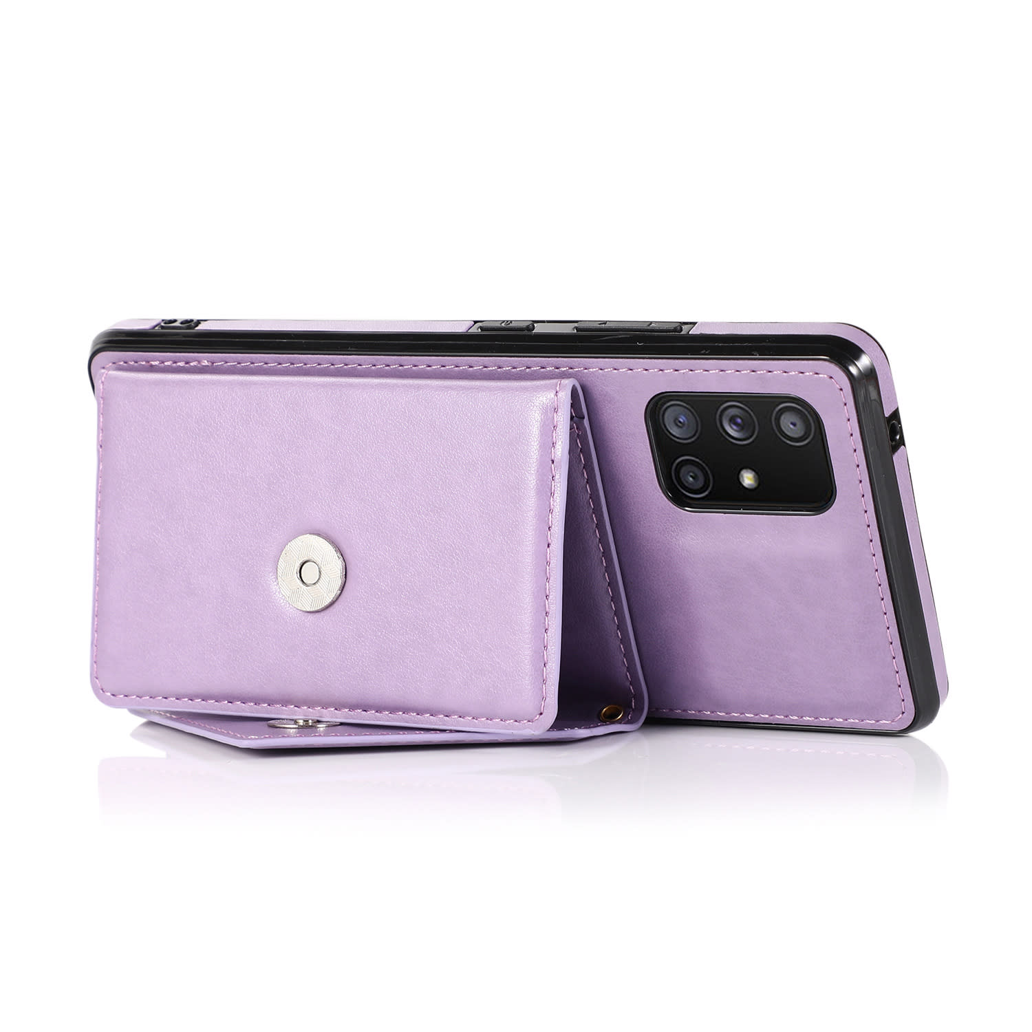 Triangle Slope Over One Shoulder Mobile Phone Multi-function Cover Wallet Card Leather Case view 6