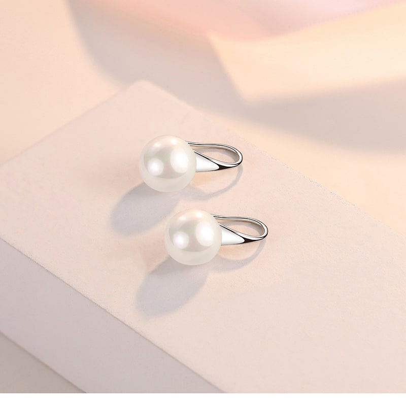 Women's Stylish Water Drop Pearl Earrings view 6