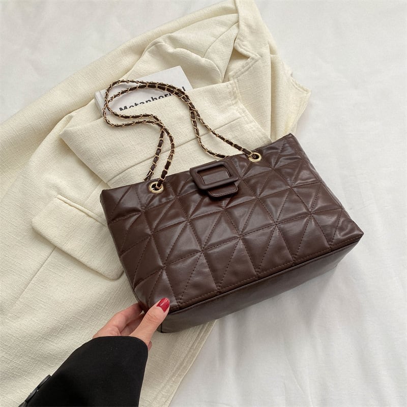 Women Shoulder Bags New Trendy Chic Chanel-style Rhombus Chain Bag view 8