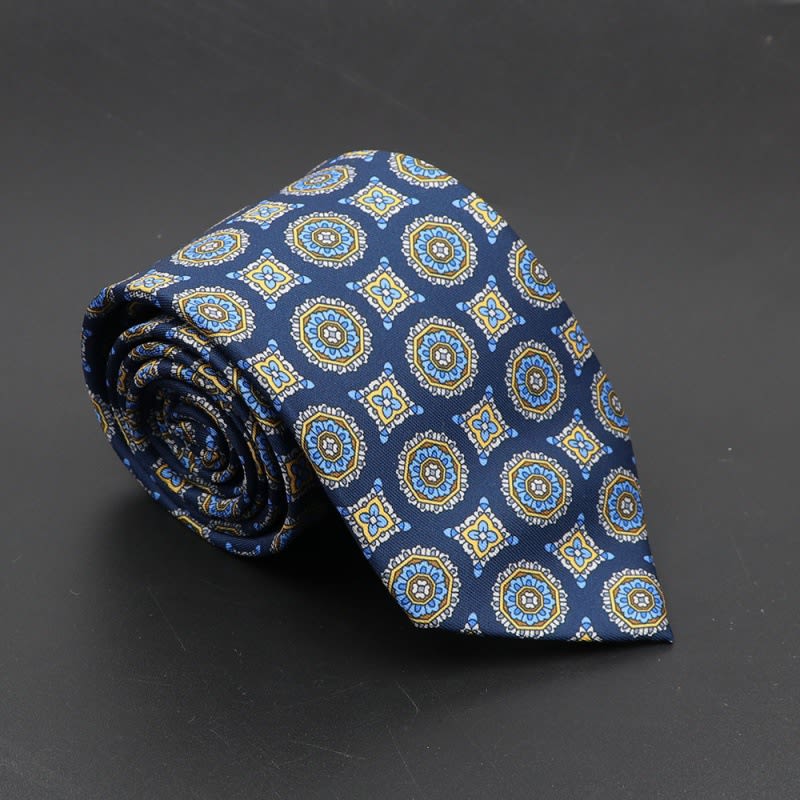 Super Soft Bohemian Silk Ties Men's Fashion 75mm Necktie view 5