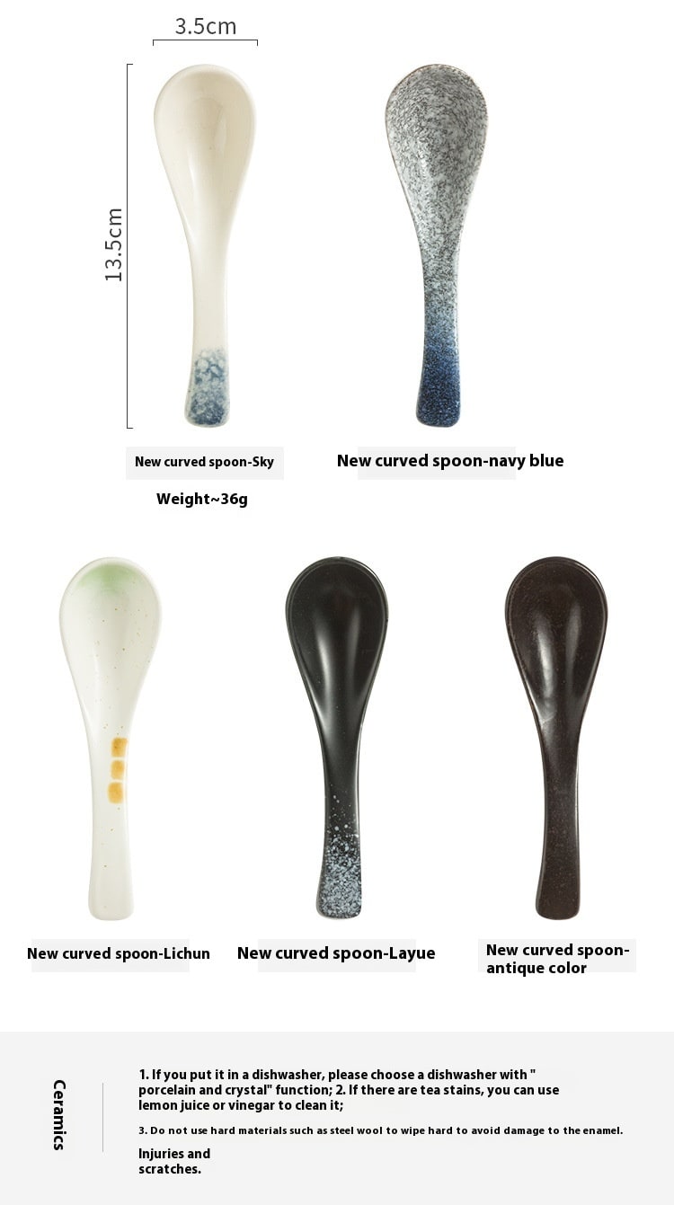 Household Hotel Restaurant Cooking Cutlery Creative Spoon view 18