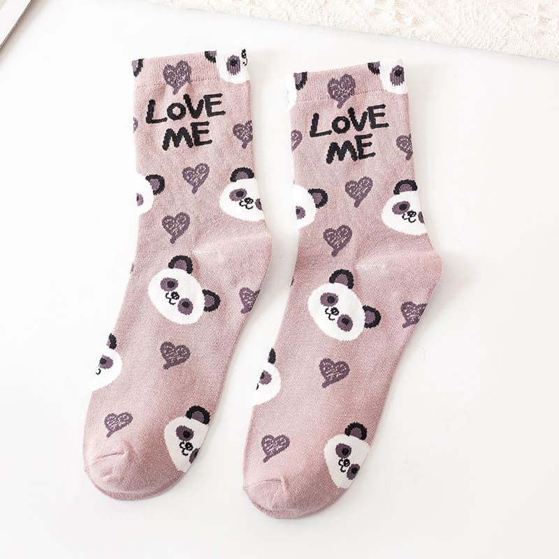 Preppy Style Wholesale Cotton Letter Animal Trendy Socks view 13