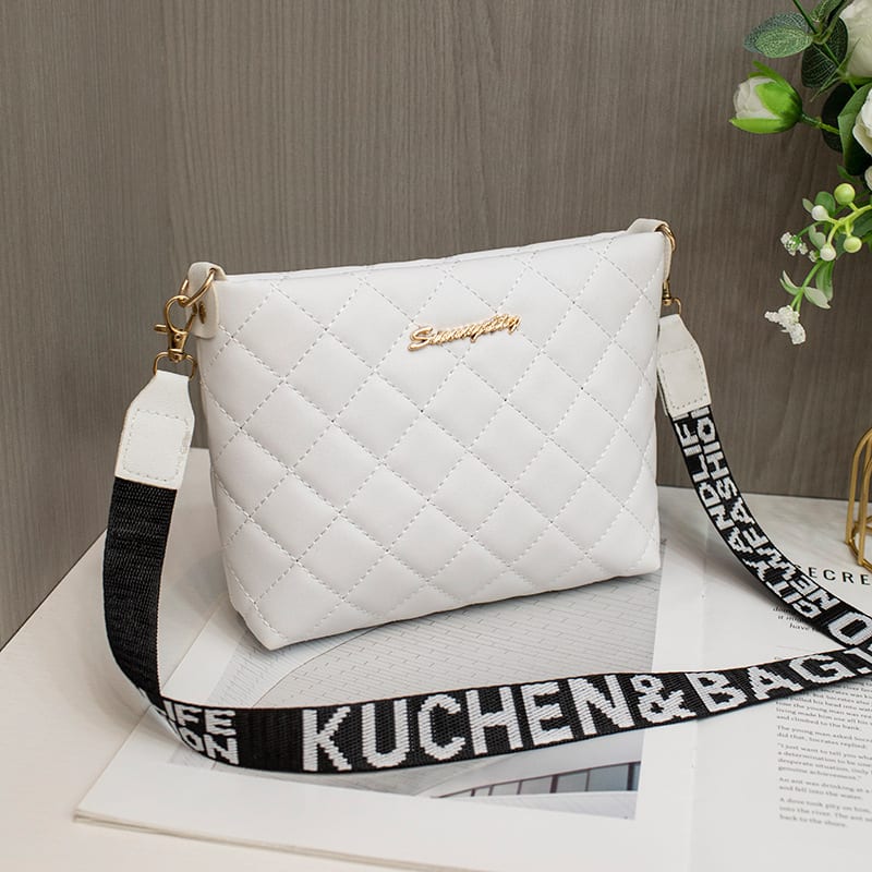 Small Messenger Bag For Women Trend Lingge Embroidery Female Shoulder Bags Fashion Chain Ladies Crossbody Purse view 4