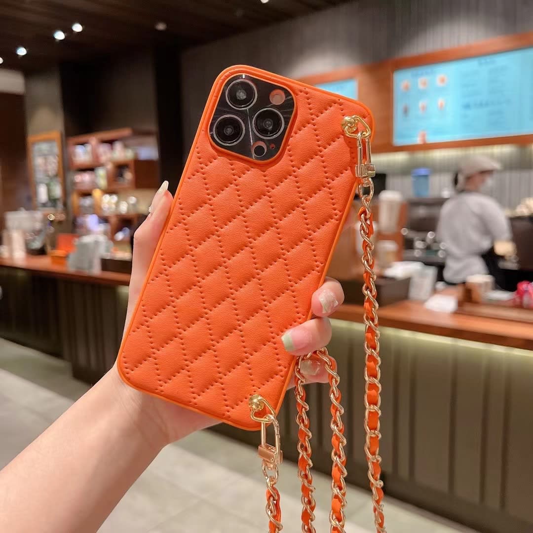 Phone Case Diamond Plaid Crossbody Protective Sleeve view 9
