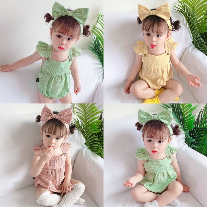 Hair Band Romper Jumpsuit Two-piece Suit For Women view 3