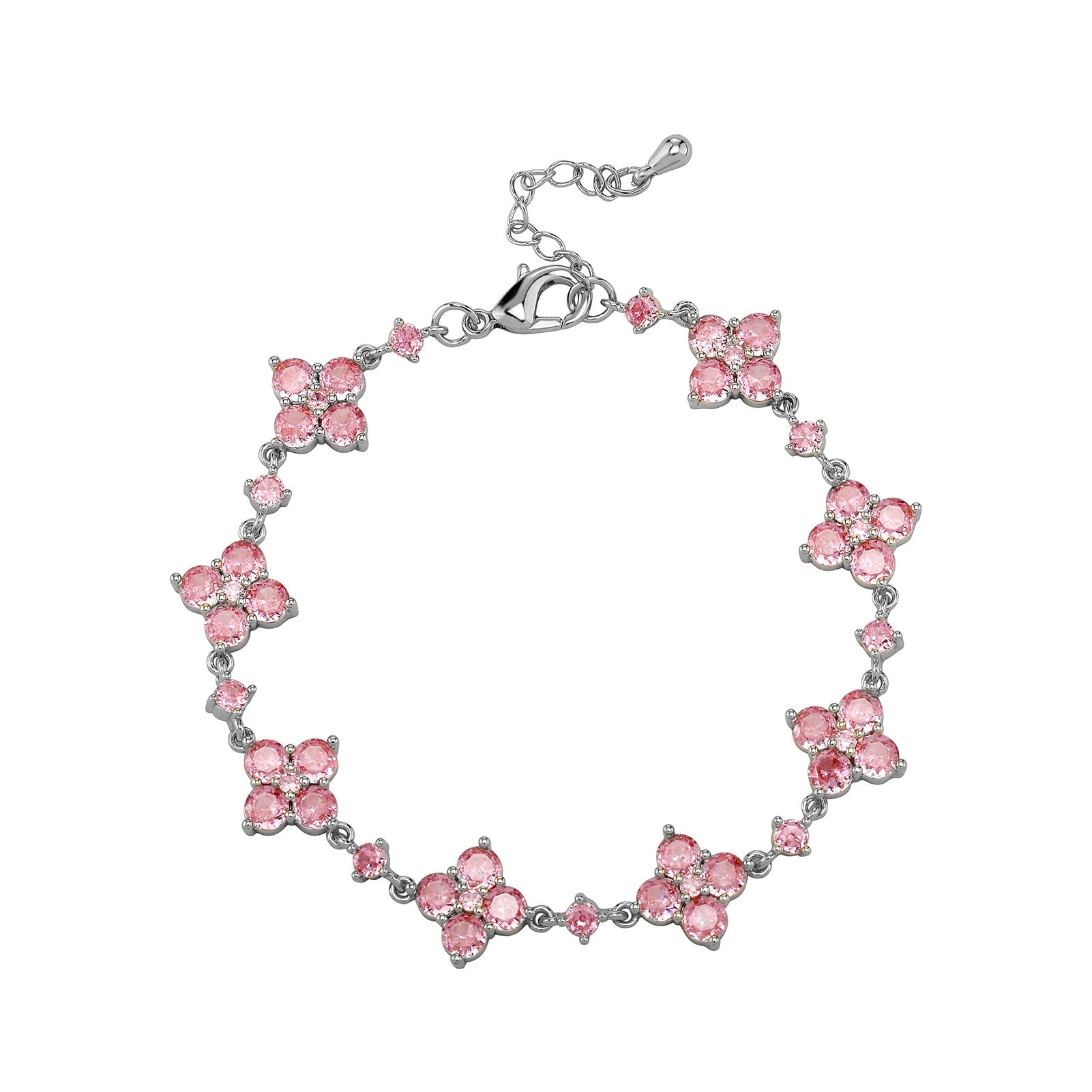 Flower Rhinestone Bracelet Light Luxury Sparking Zirconium High-grade Niche Bracelet Hand Jewelry view 8