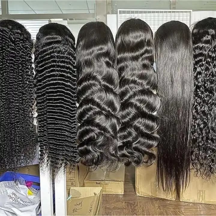 12a Water Wave Human Hair 13x4 Lace Front Wig view 6