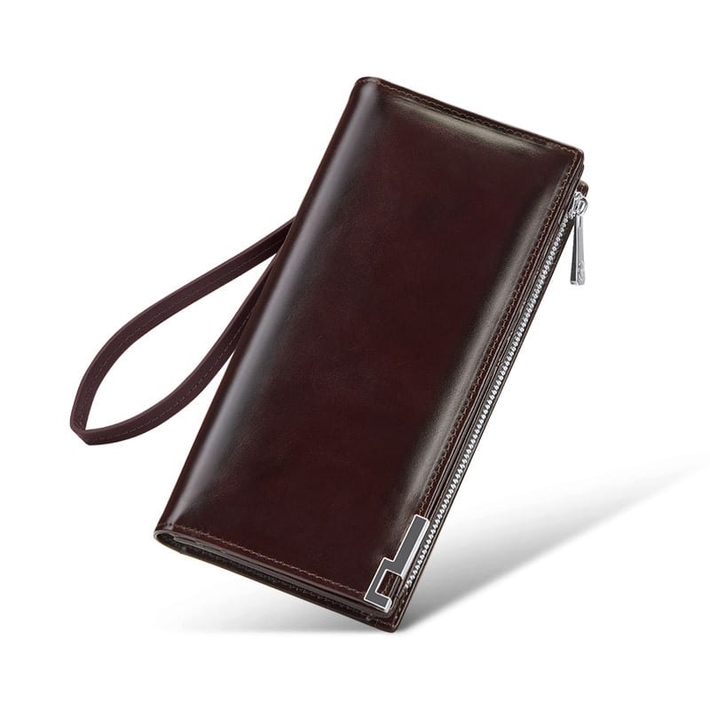 Cash Bag Cowhide Wallet Large Capacity view 4