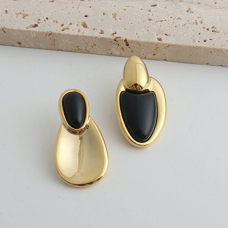 New Chinese Style Accessories Irregular Stitching Black Onyx Necklace Women view 6