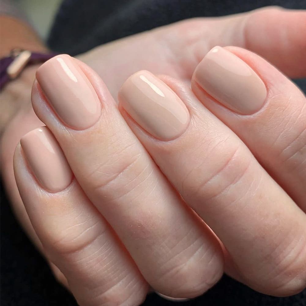 Classic Solid Color Fake Nails Color Short Square view 12