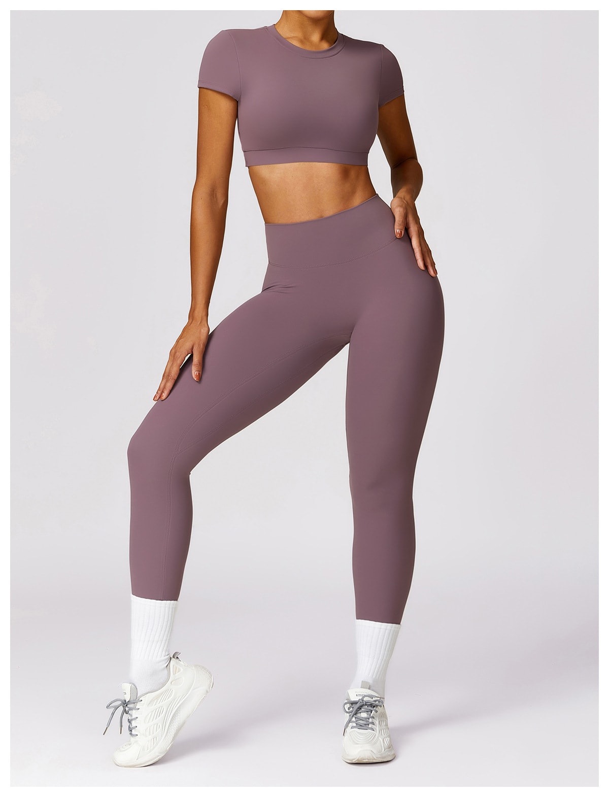 Women's Brushed Back Skinny Running Sports Outerwear Quick-drying Workout Clothes Suit view 4