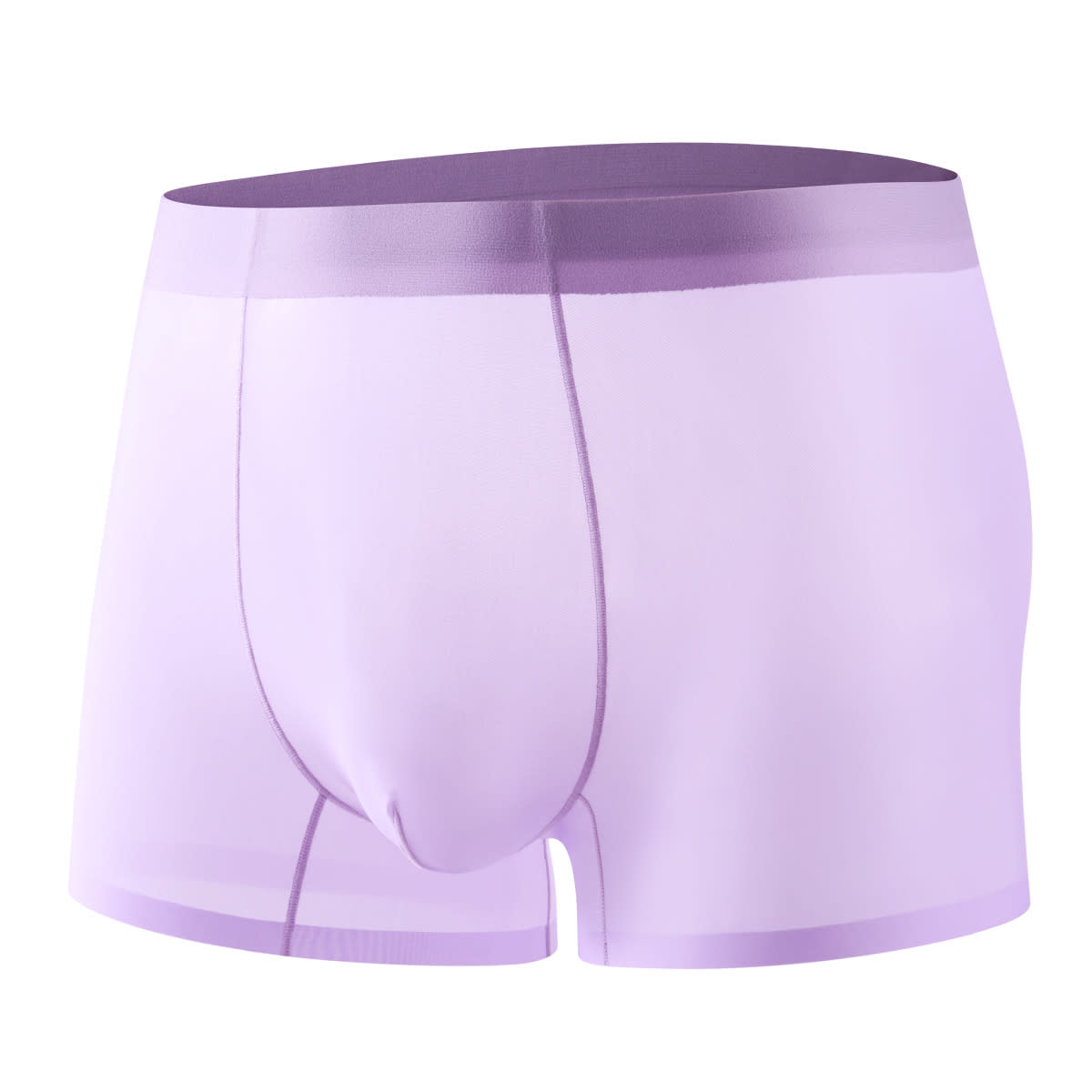 Ultra-thin Cool Ice Silk Breathable Traceless Transparent Hair Exposed Sexy Boxer view 5