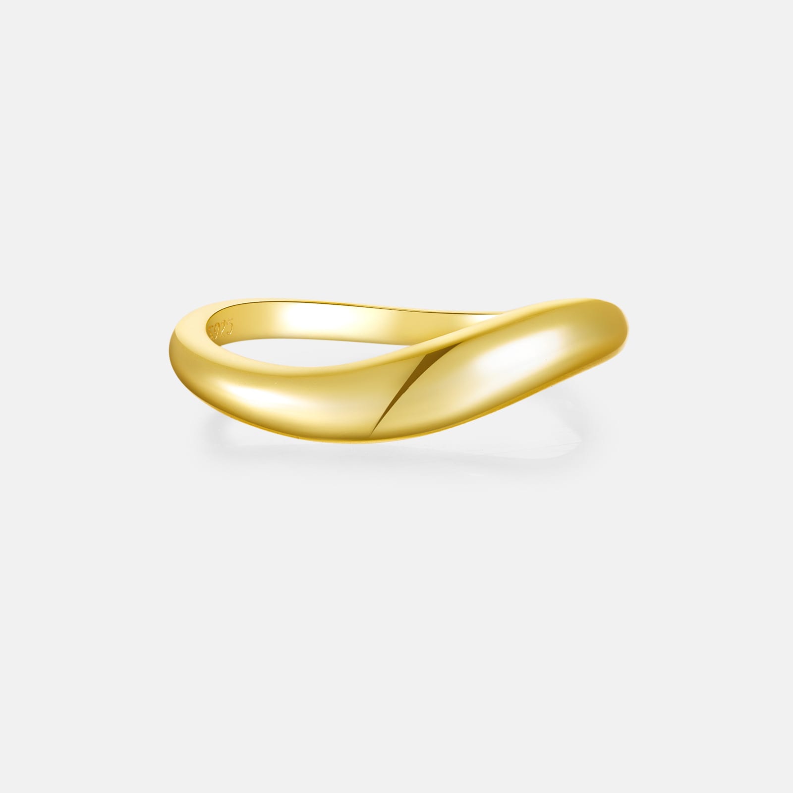Graceful European And American Niche S925 Silver Ring Female view 2