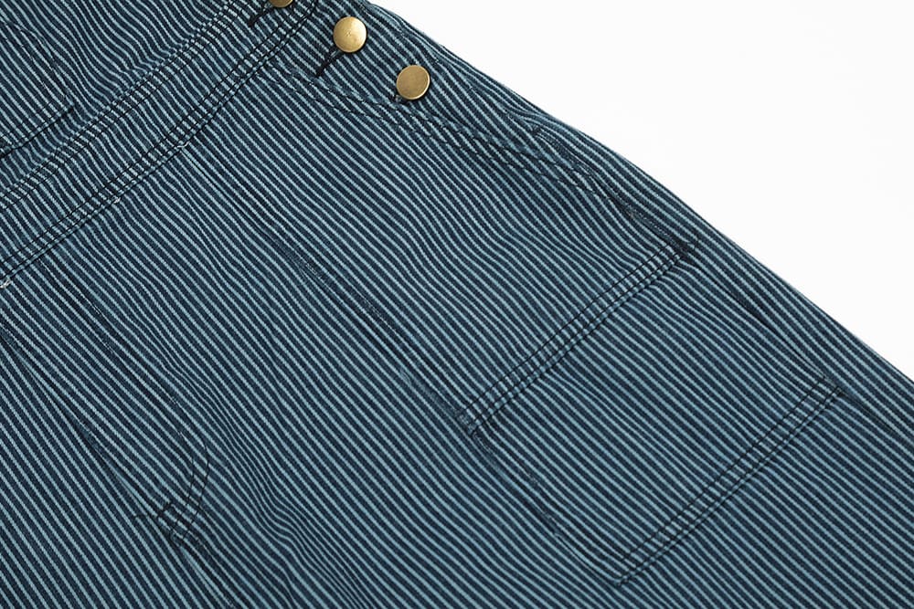 Vertical Stripes Working Bib Top Pants Men view 2